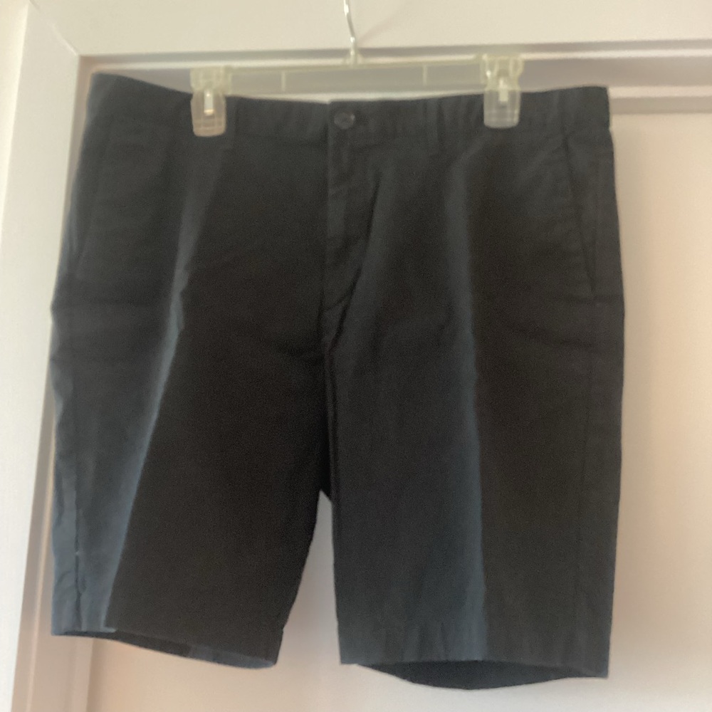 Michael Kors Black Flat Front Men's Shorts. 8” inseam